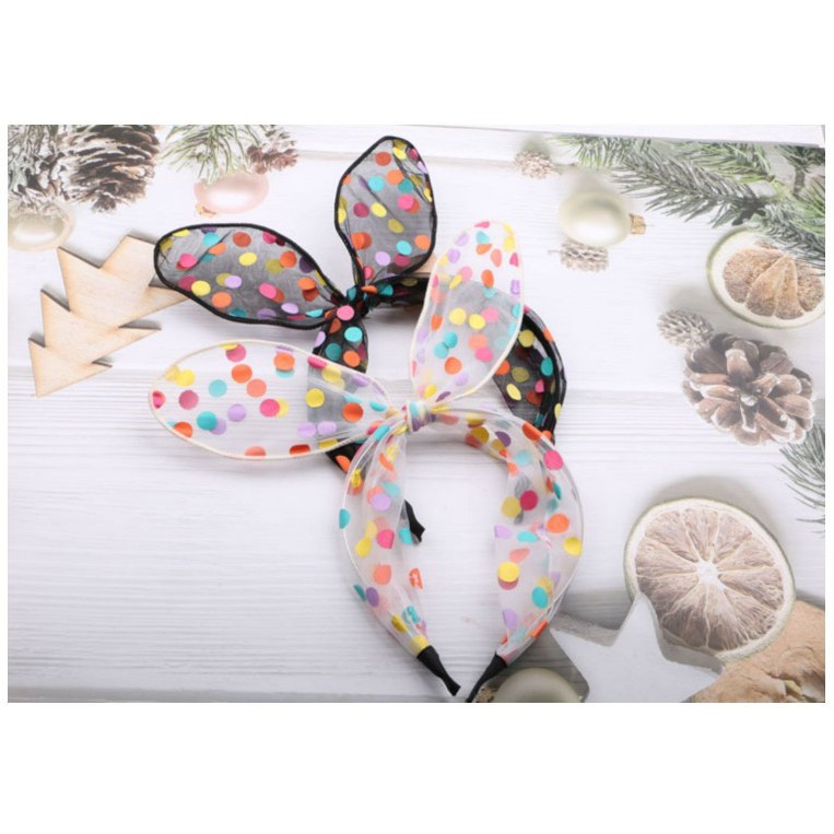 Set 3 Bờm Tóc Kẹp Tóc Hình Nơ Chấm Bi Siêu Xinh Cho Nữ - Dumi Shop