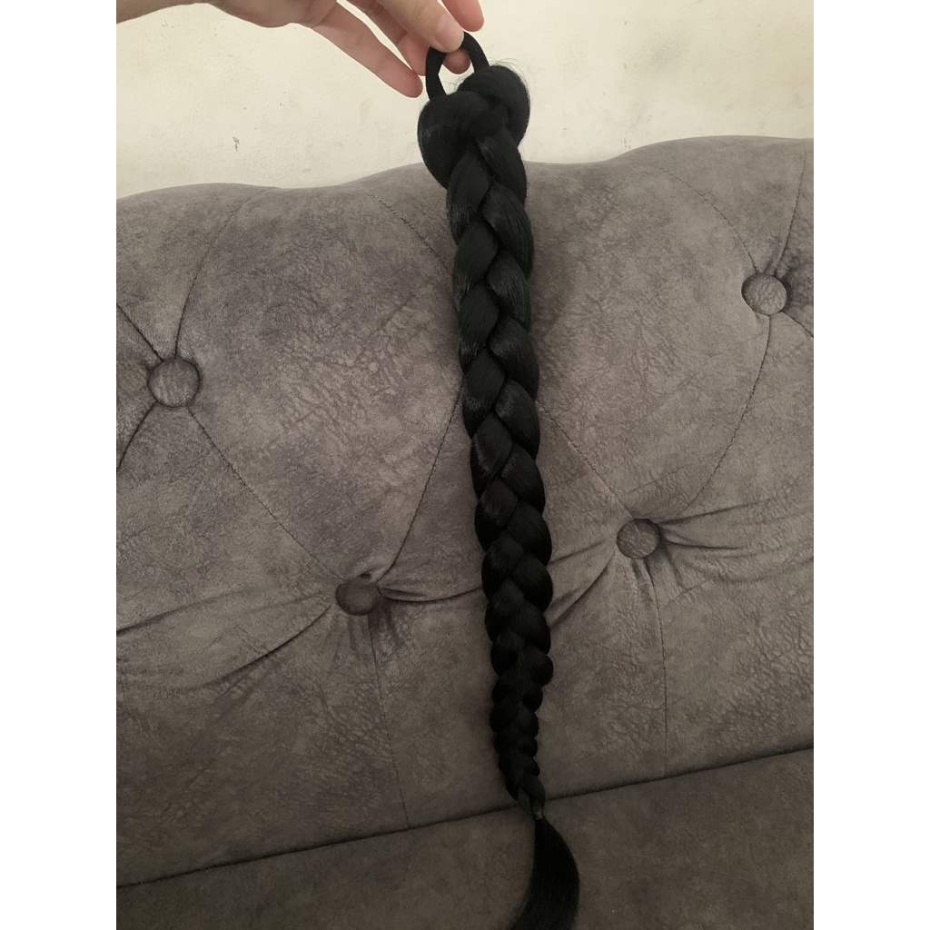 Tóc giả dây cột tóc tết bính 1 loại to, Mã 09