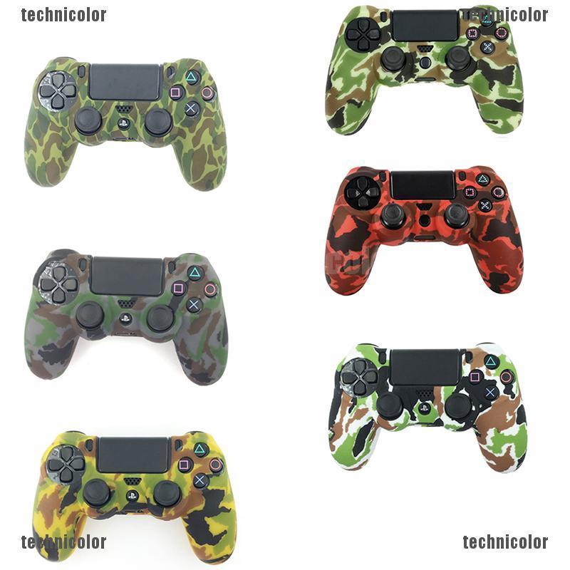 Vỏ Bọc Silicon Dẻo Họa Tiết Rằn Ri Cho Tay Cầm Chơi Game ps4