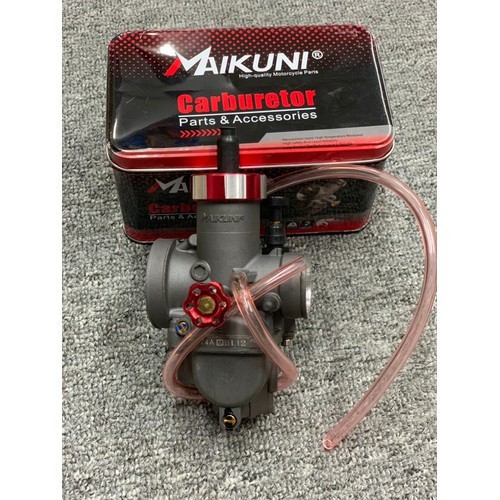 Bình xăng Maikuni bông mai đỏ CNC - TT498