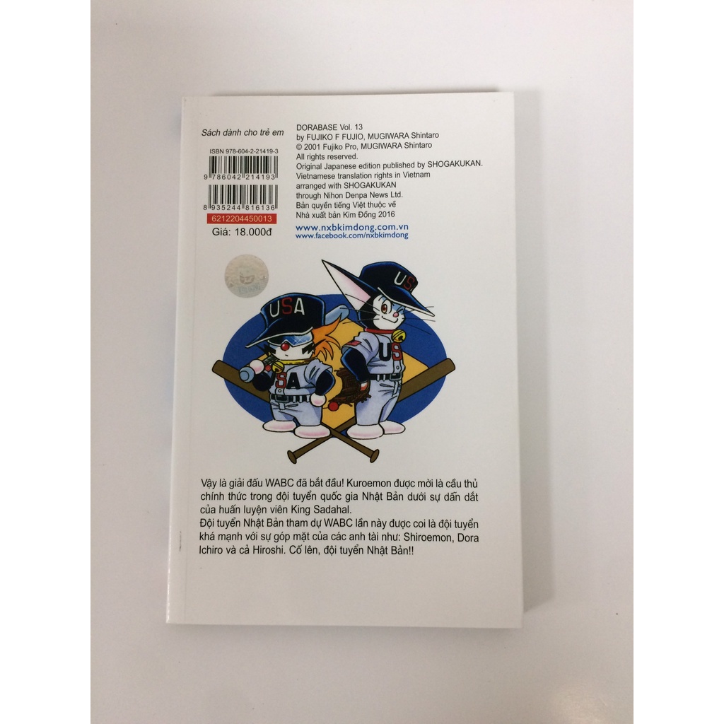 Sách - Doraemon bóng chày - Truyền kì về bóng chày siêu cấp - Tập 13