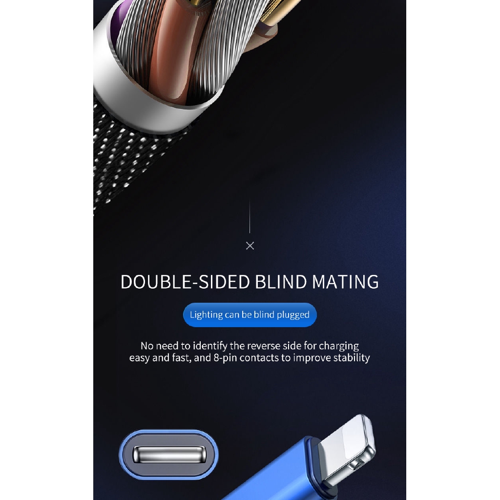 Dây Cáp Sạc Nhanh Cao Cấp Cho IP6/6S 7/8P Xsmax