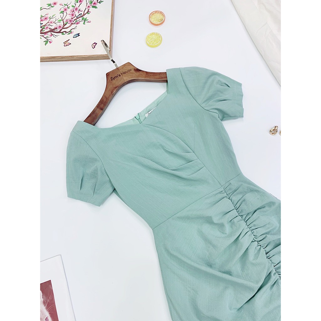 Váy cổ vuông đuôi cá chun thân dưới Zym's House - LT141 | BigBuy360 - bigbuy360.vn