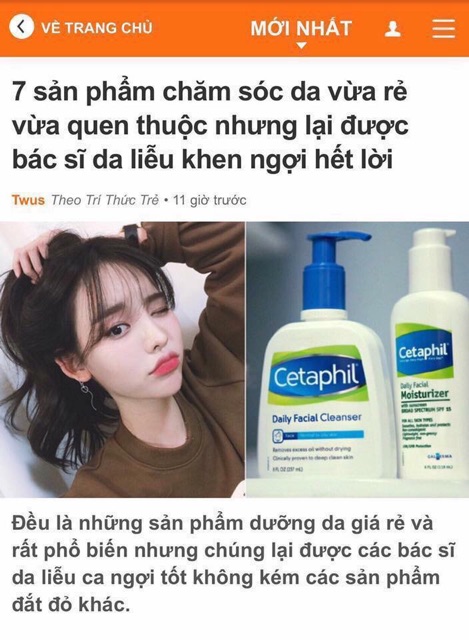 [TÁCH SET] Sữa rửa mặt Cetaphil Gentle Skin Cleanser 591ml, 118ml