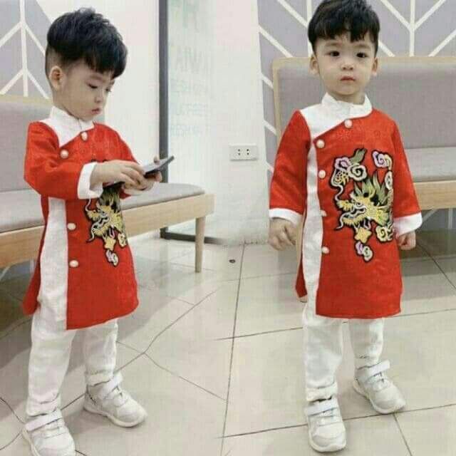 ÁO DÀI CÁCH TÂN BÉ TRAI