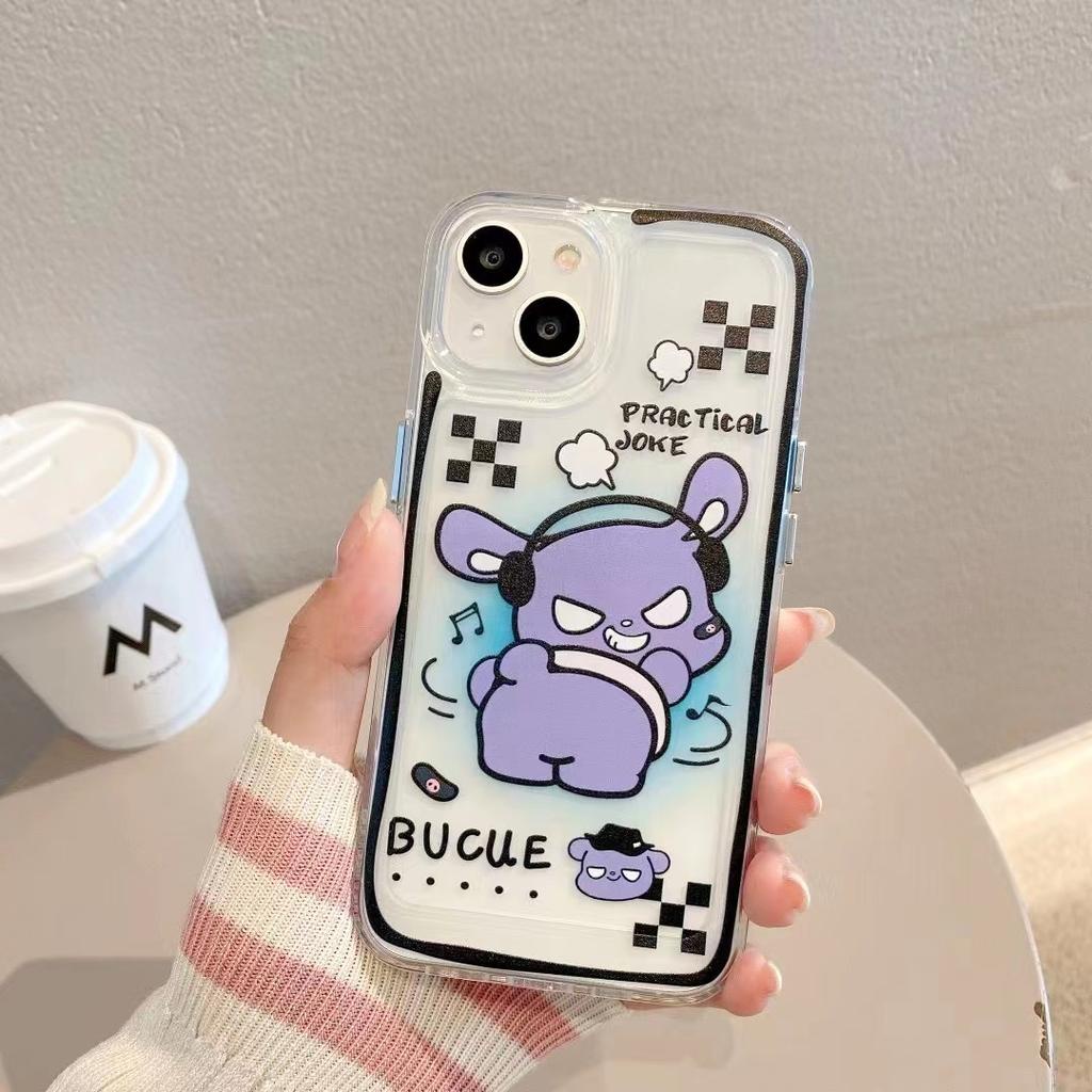 Ốp Điện Thoại Trong Suốt Họa Tiết Hoạt Hình Kulomi Cho iphone 14 Pro Max Plus 13 11 12 7Plus X XR XS Max 7 8 SE 2020