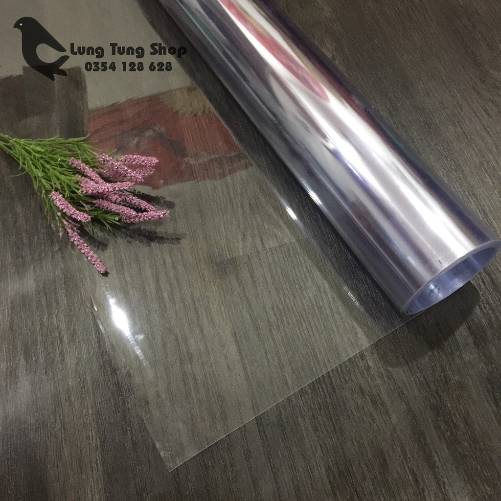 Màng kính nhựa cứng trong suốt loại dày khổ 80cm
