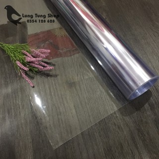 [ 1 MÉT ] Màng kính nhựa cứng trong suốt loại dày khổ 80cm