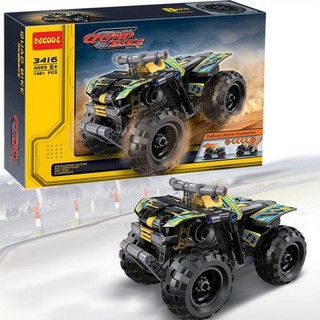 bộ decool Record Braker 3415 & decool Quad Bike 3416