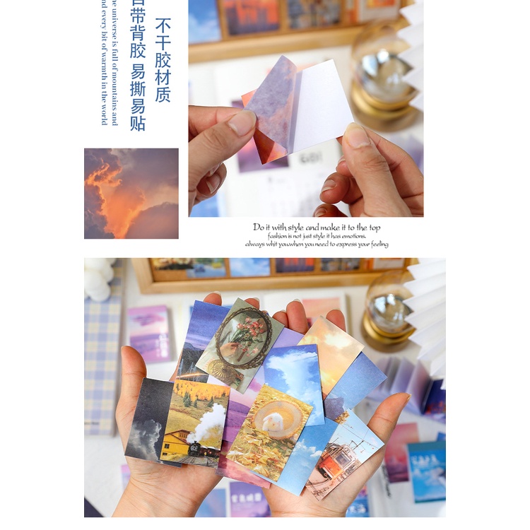 Miếng Dán Hình Bầu Trời Sao Dùng Trang Trí DIY