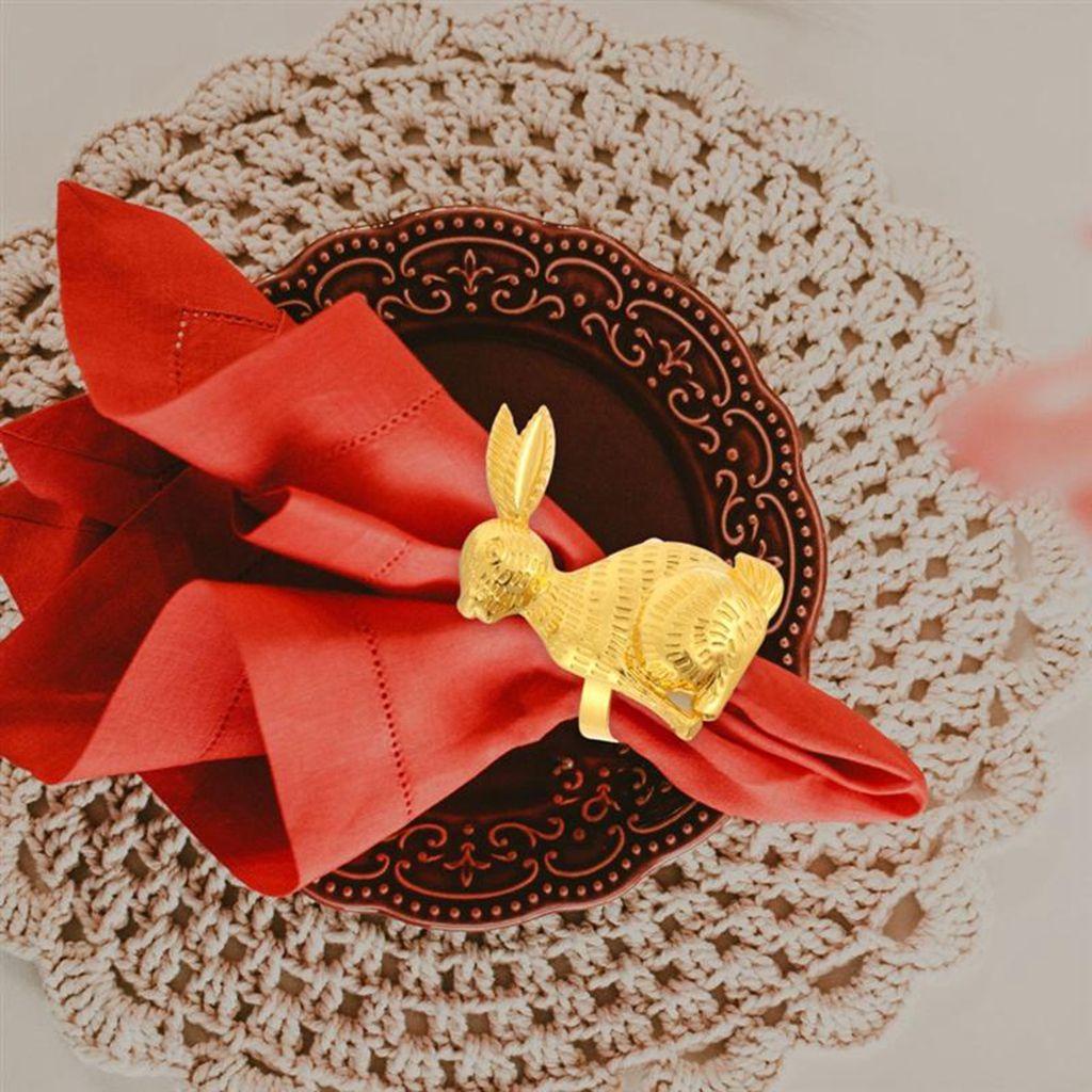 1 Phụ Kiện Trang Trí Bàn Thời Trang|Khóa Cài Khăn Ăn Bằng Kim Loại Dùng Trang Trí