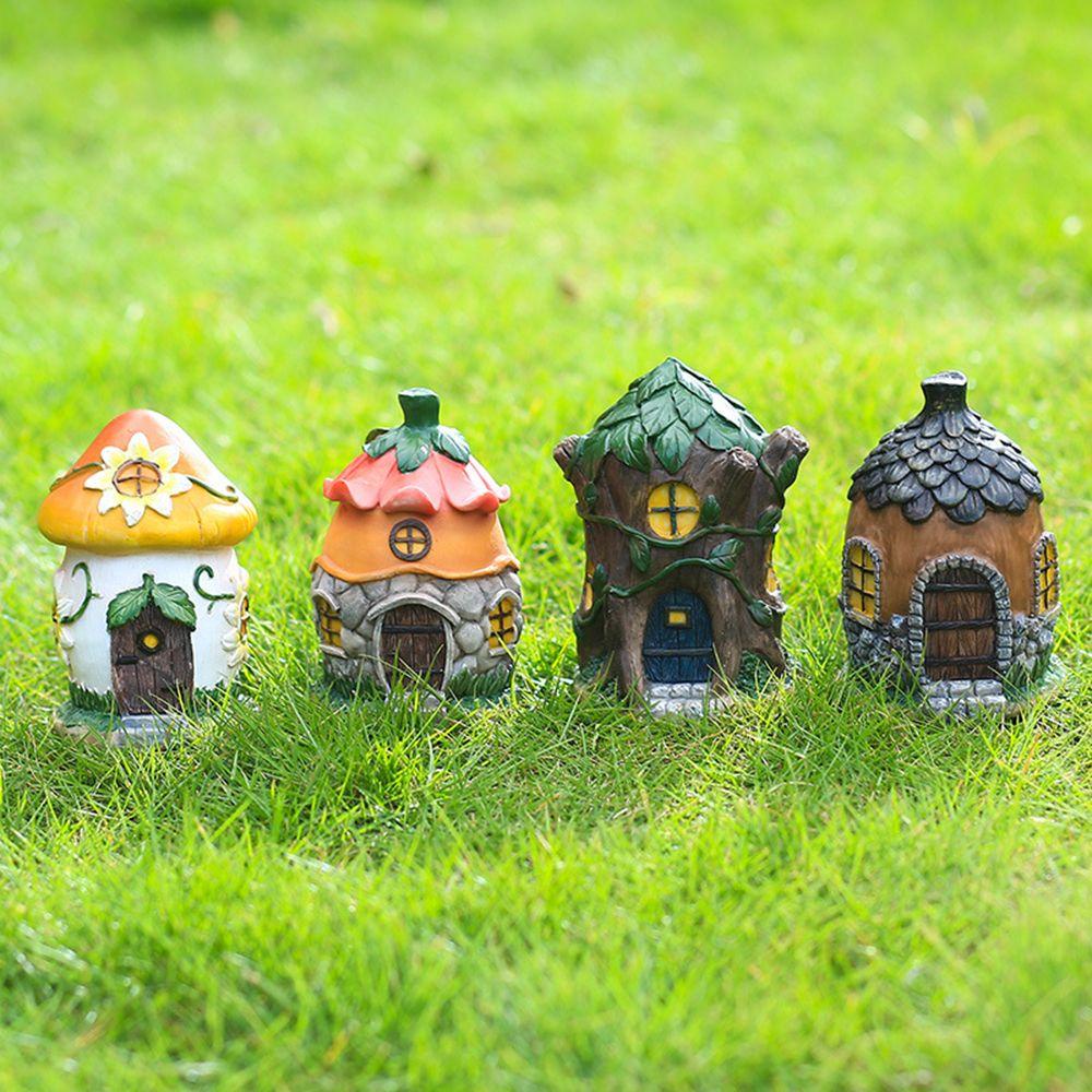 Conopery CONOPERY Mô Hình Ngôi Nhà Nấm Mini Dùng Trang Trí Sân Vườn