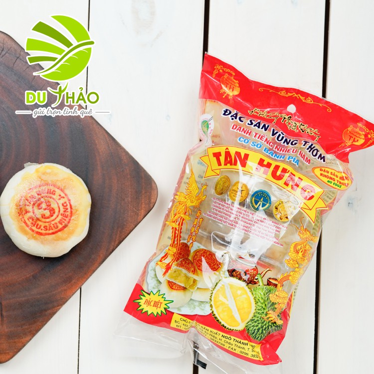 Bánh Pía Tân Hưng không trứng đậu xanh sầu riêng 480g