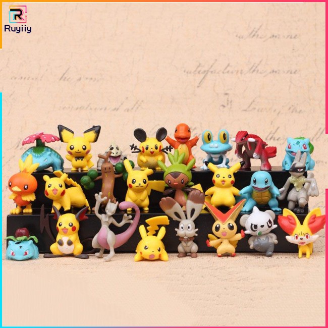 Bộ Sưu Tập 24 Mô Hình Nhân Vật Pokemon 2-3cm Pokémon R3