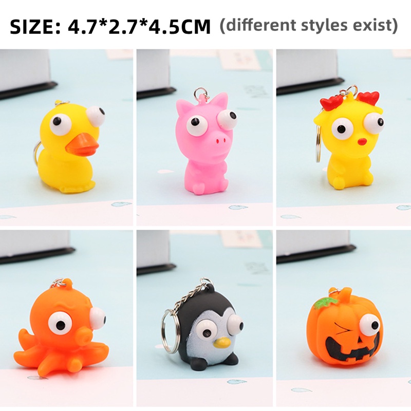 Đồ Chơi Nắn Bóp Đàn Hồi Giảm stress Hình Đôi Mắt Động Vật