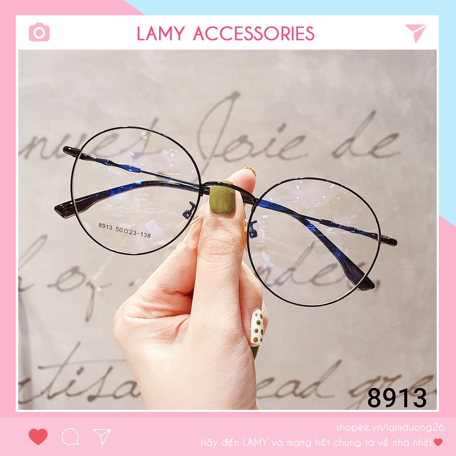 Gọng Kính Cận Kim Loại Viền Mảnh 8913 - Gọng Cận Nobita Dáng Tròn | BigBuy360 - bigbuy360.vn