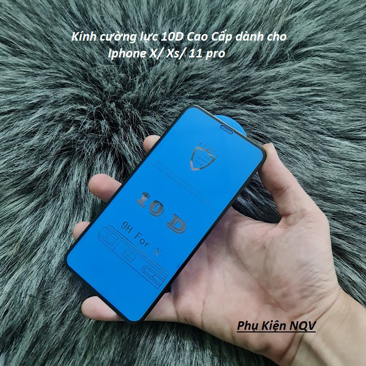 Kính cường lực Iphone 6 plus 6s Plus 7 8 7 plus 8 plus X Xs Xs Max 11 pro 11 pro max 12 12 pro 12 pro max - Hàng 10D