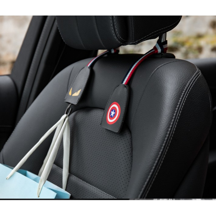 [ MUA 1 TẶNG 1 ] Móc treo đồ vai ghế ô tô tiện ích Logo Mavel + DC bọc da CAO CẤP  ⚡️ Phụ Kiện Trang Trí Xe Hơi | BigBuy360 - bigbuy360.vn