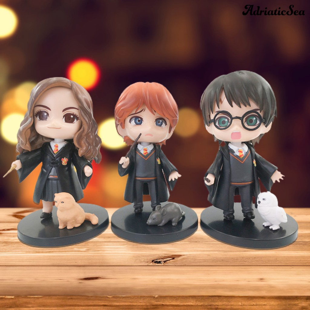 Bộ 3 Tượng Đồ trang trí Nhân Vật Phim Harry Potter