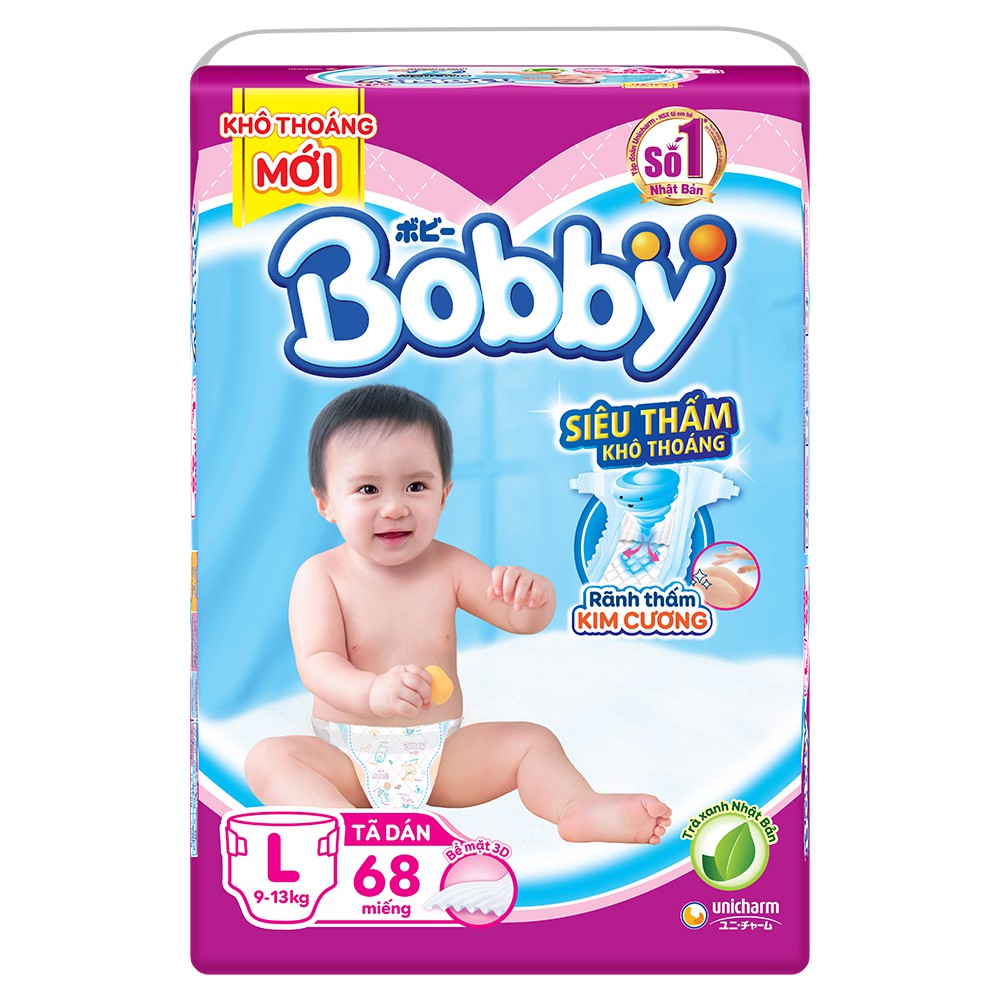 Tã Dán Bobby Siêu Thấm M76/ L68