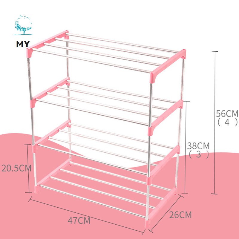 Giá để giày 3 / 4 Tầng Tiết Kiệm Không Gian