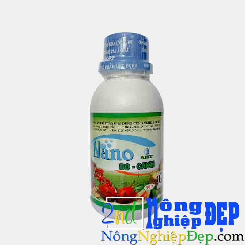 Nano Bo-Canxi AHT 100ml - Chống Rụng Trái, Rụng Nụ, Nứt Trái