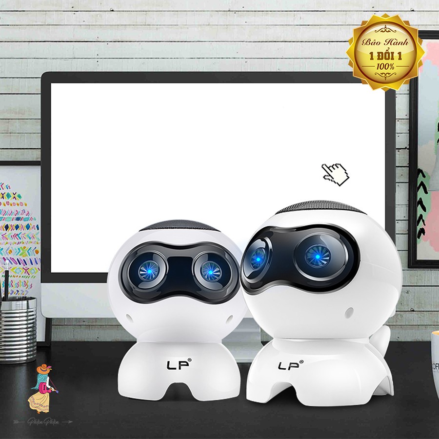 Loa vi tính laptop để bàn loa nghe nhạc mini Q900 hình robot âm thanh siêu trầm Phặn Phặn