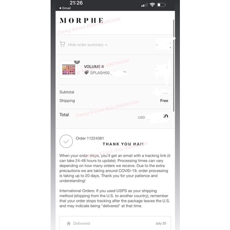 Bảng phấn mắt Morphe Jaclyn Hill Palette Volume 2