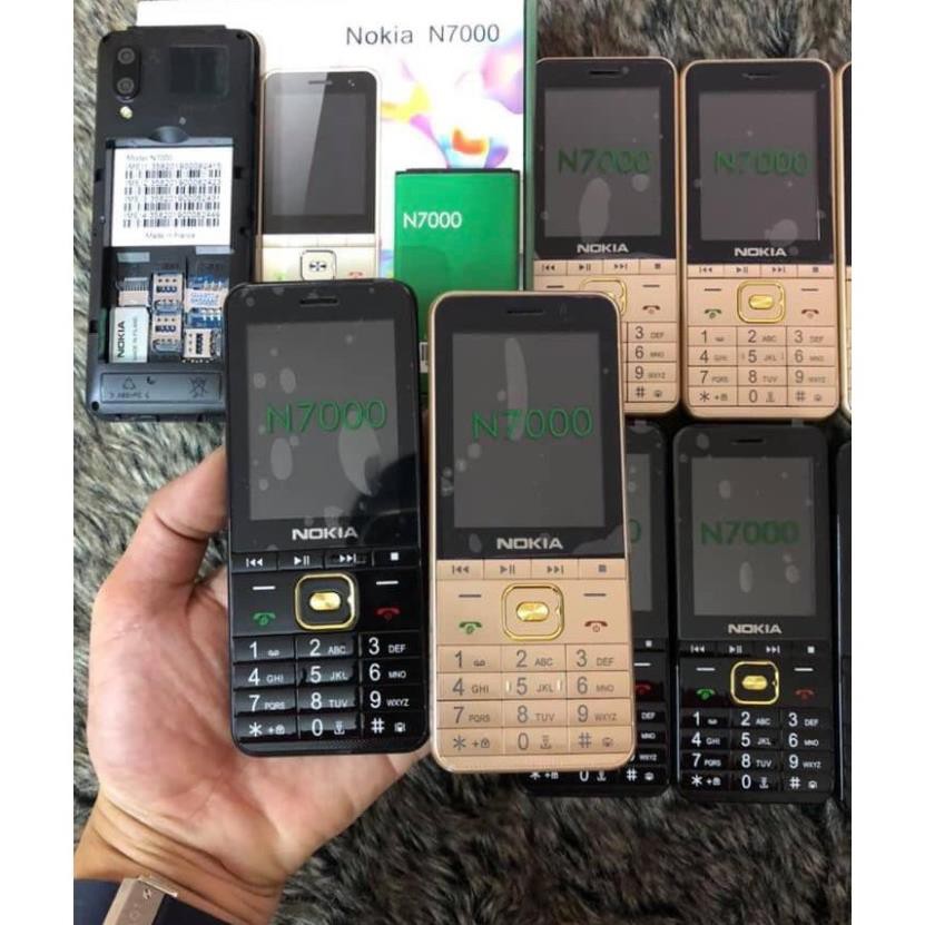 Điện thoại 4 sim Nokia N7000, K50 4 sim pin 13809 mah, NOKIA V189 3 sim  loa to, chữ to  pin khủng  bảo hành 12 tháng