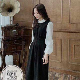 Bigsize  ĐẦM TIỂU THƯ XẾP LI D362