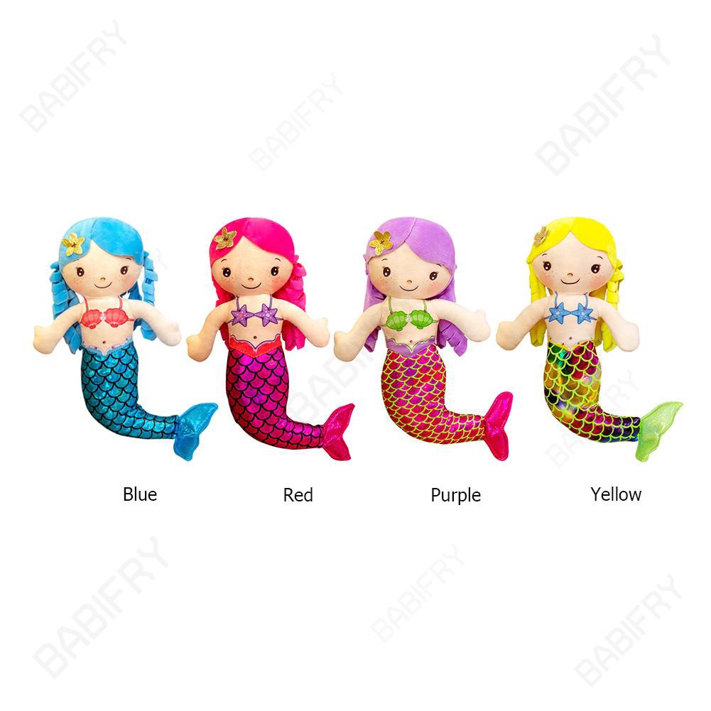 Đồ chơi búp bê nhồi bông hình dạng nàng tiên cá 30cm đáng yêu