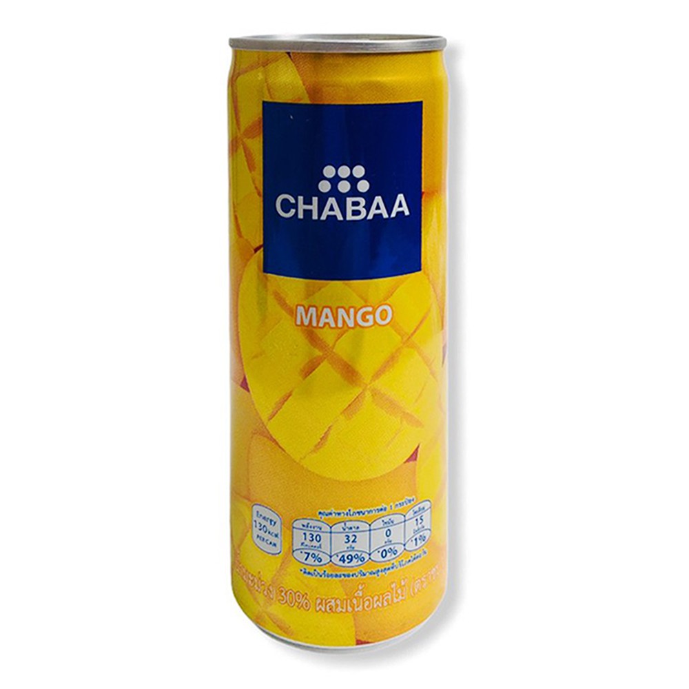 [Hàng Nhập Khẩu] Nước Ép Trái Cây Vị Xoài Chabaa Thái Lan 230ml