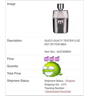 💥 Nước hoa new tester nam Guilty 90ml