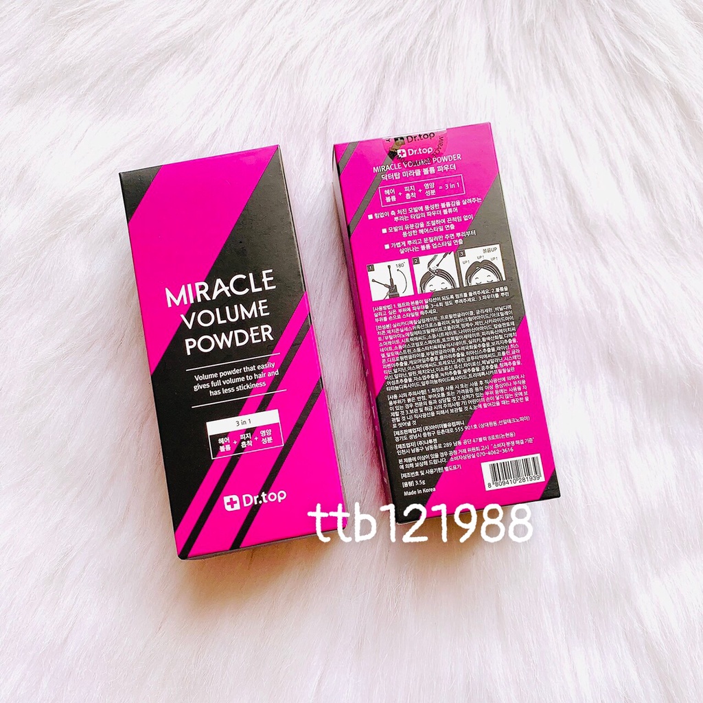 Xịt phồng tóc Dr.Top Miracle Volume Powder 3,5g