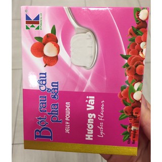 Bột Rau Câu Pha Sẵn Hương Vải/ hương nho/ hương đào hộp 120g
