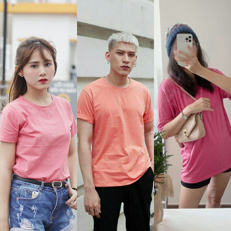 Combo 3 Áo Thun VNXK Nữ Nam Chính Hãng AGE2X Màu Nổi Bật.