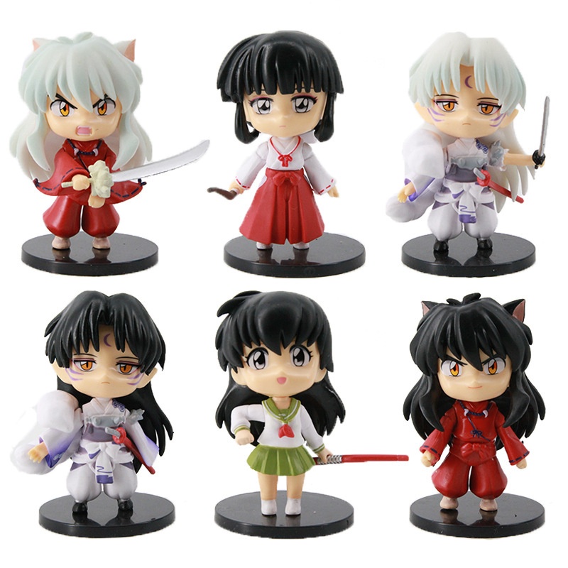 Bộ 6 Mô Hình Nhân Vật Phim Inuyasha
