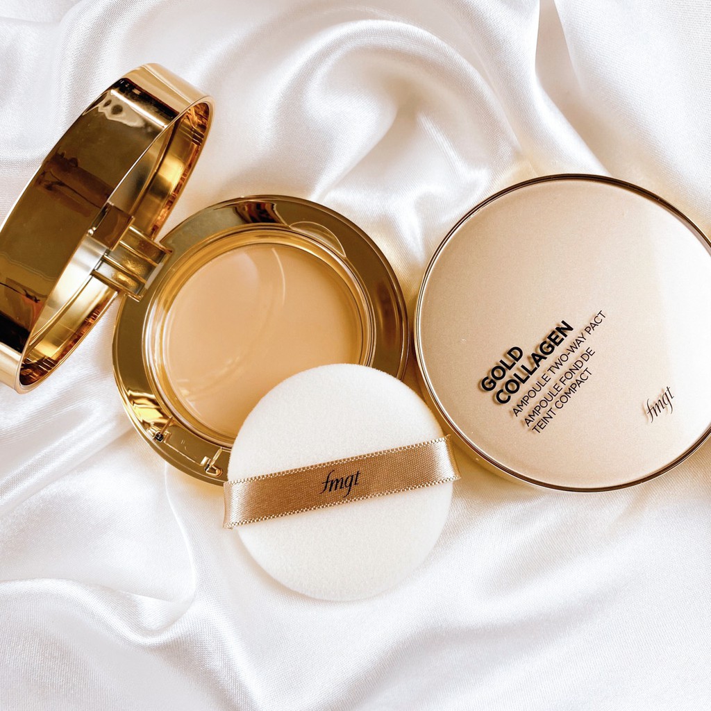 Phấn phủ TheFace.Shops Gold Collagen Ampoule TwoWay Pact - CSTOREVN | BigBuy360 - bigbuy360.vn
