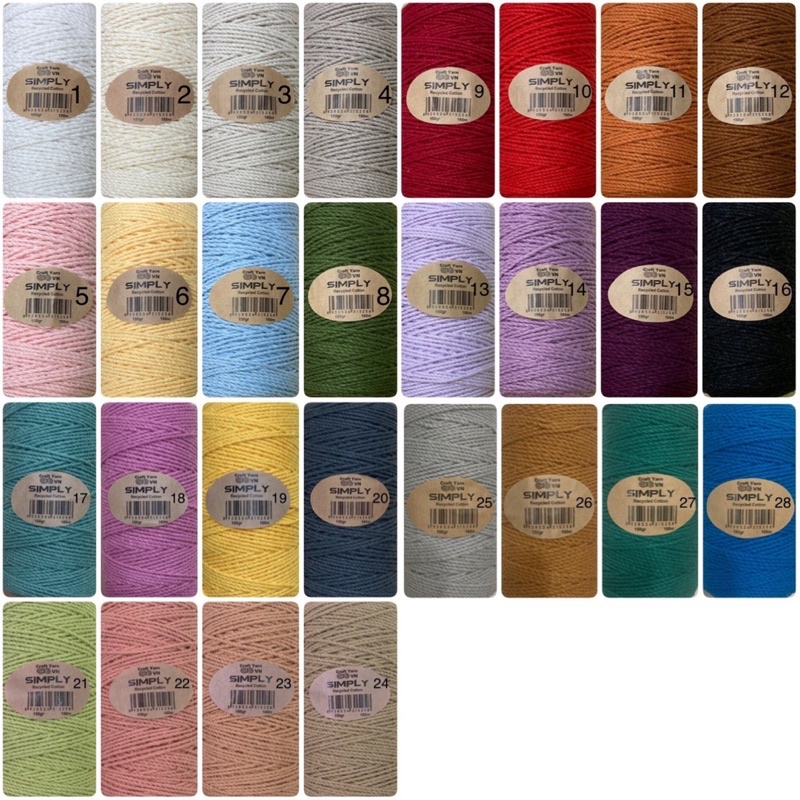 Sợi Simply - dùng để móc túi và nón