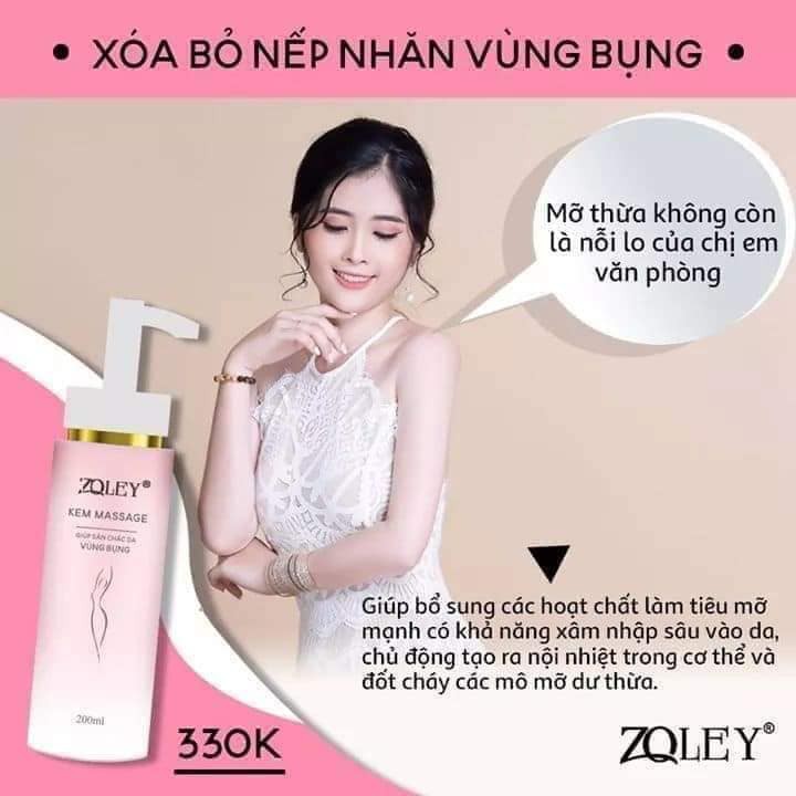 KEM MASSAGE TAN MỠ GIÚP SĂN CHẮC DA VÙNG BỤNG ZOLEY 200G CHÍNH HÃNG - 7954