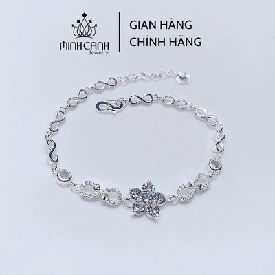 Lắc Tay Bạc Hoa 5 Cánh Vô Cực - Minh Canh Jewelry