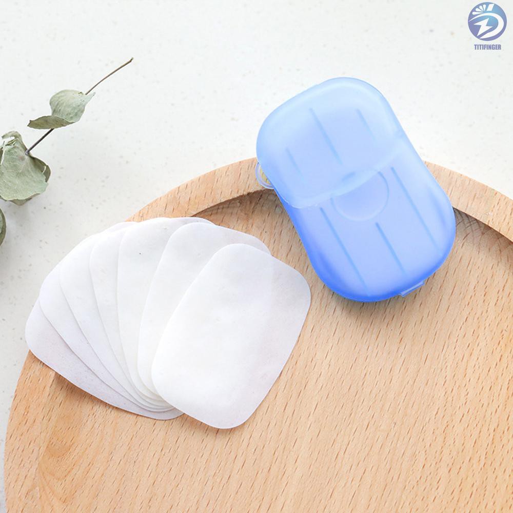 (Hàng Mới Về) Set 20 Xà Phòng Giấy Mini Dùng Một Lần Tiện Dụng Khi Đi Du Lịch | BigBuy360 - bigbuy360.vn