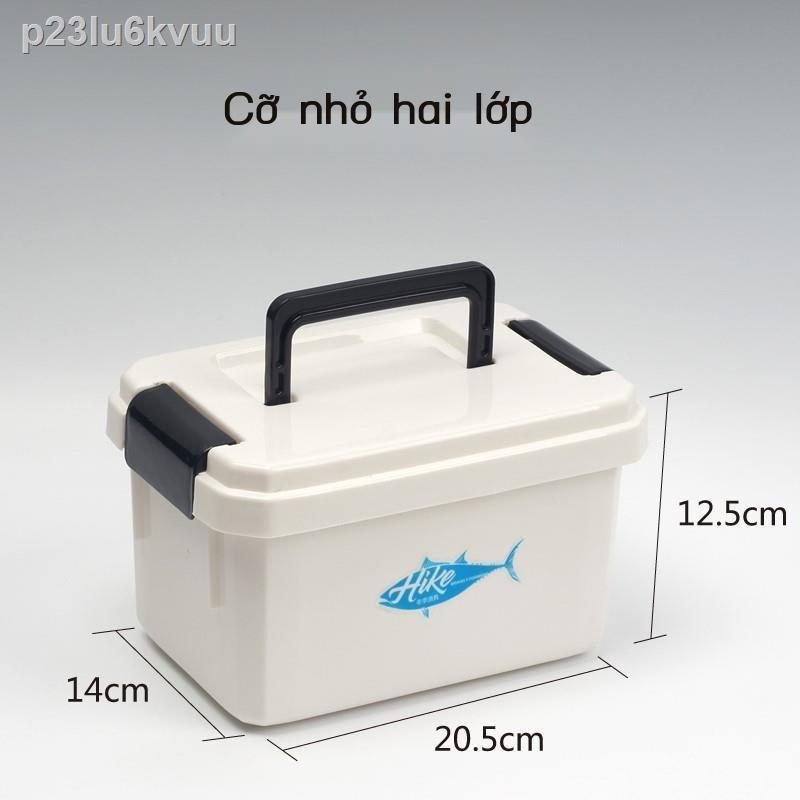 ◐ p23lu6kvuuHộp đựng đồ câu cá có thể ngồi người dụng cụ hộp phụ kiện nhỏ chống thấm Lua dây