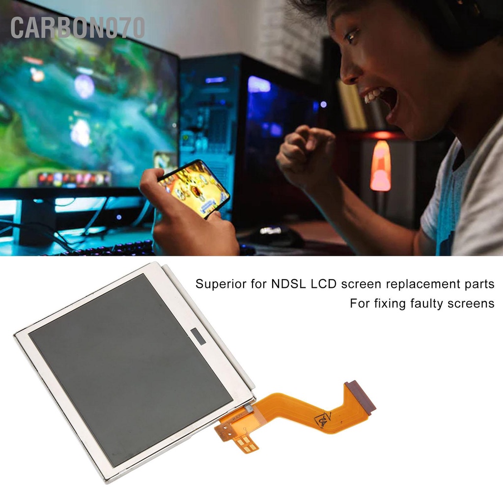 Carbon070 Thay thế màn hình LCD Màn cảm ứng 3.0 inch độ nhạy cao chuyên nghiệp cho máy chơi game NDSL