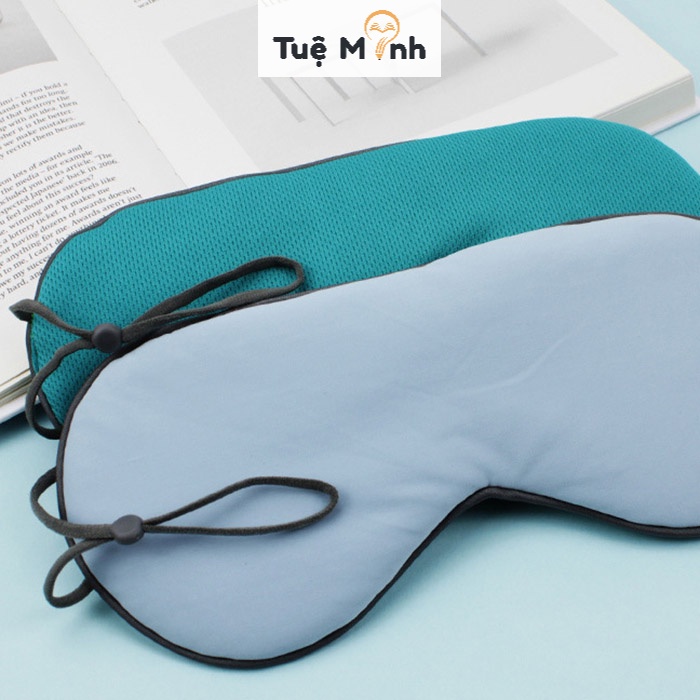 Bịt mắt vải mềm mại thư giãn, bịt mắt cute khổ lớn cho du lịch, văn phòng, học sinh