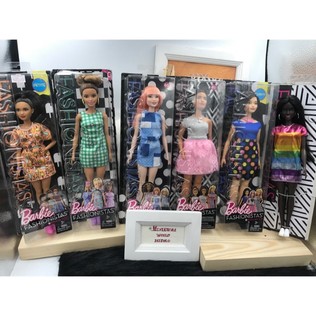 Búp bê Barbie fashionistas chính hãng. Búp bê da đen. Búp bê Barbie mập.