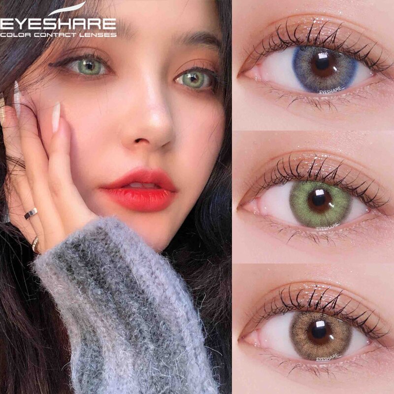 EYESHARE [Hàng mới về] Set 2 kính áp tròng 14mm nhiều màu sắc dùng trang điểm mắt