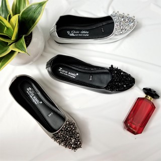 [SALE XẢ HÀNG] Giày Búp bê đính đá