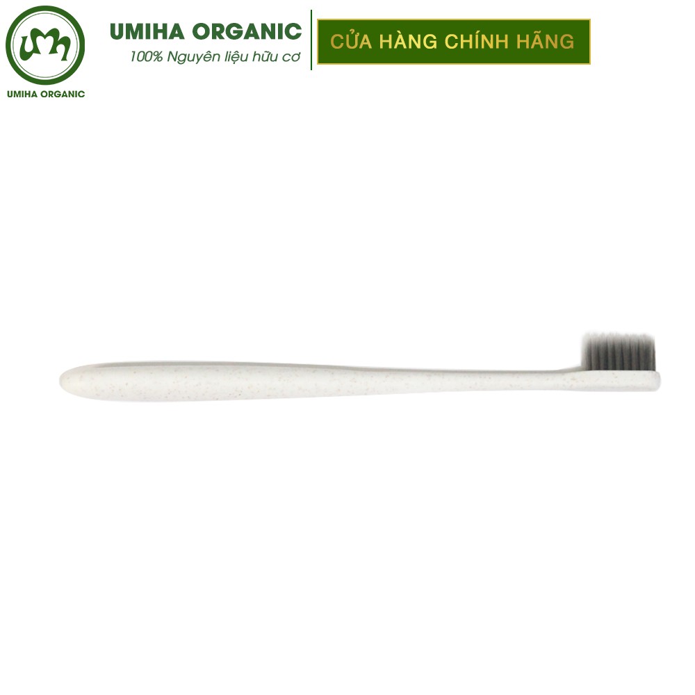 Bàn chải đánh răng hữu cơ cao cấp UMIHA ORGANIC lông mềm mịn, chất liệu an toàn, giao màu ngẫu nhiên