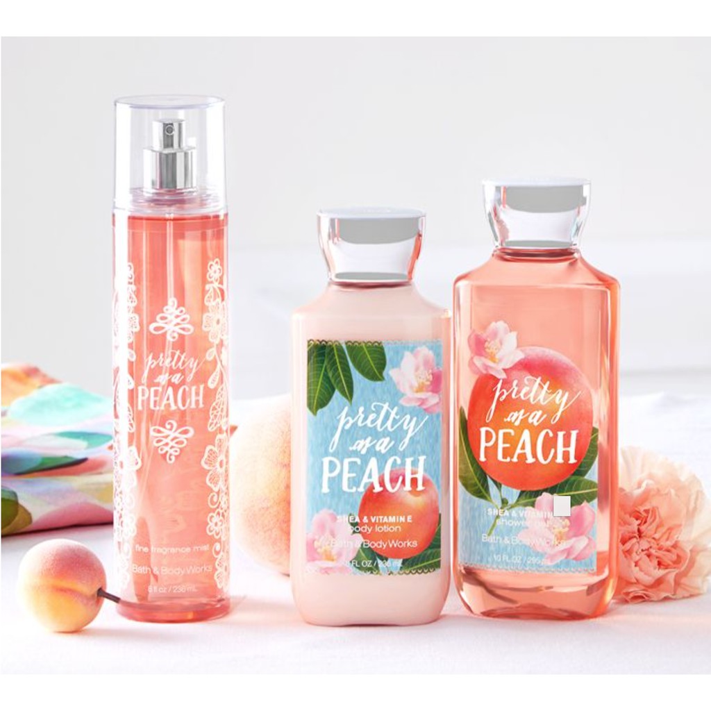 Xịt thơm toàn thân Bath &amp; Body Works Fine Fragrance Mist - Pretty As A Peach 236ml